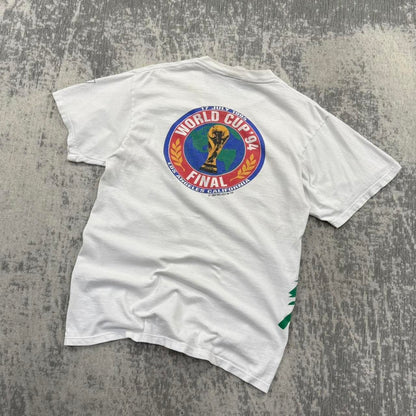 Vintage 1994 World Cup Champions Brazil Graphic T Shirt White (S)