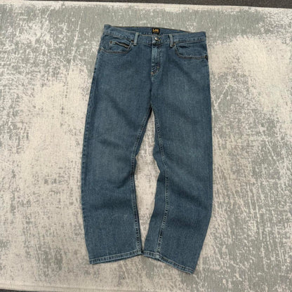 Vintage 00s Lee Straight Leg Jeans Blue (34)