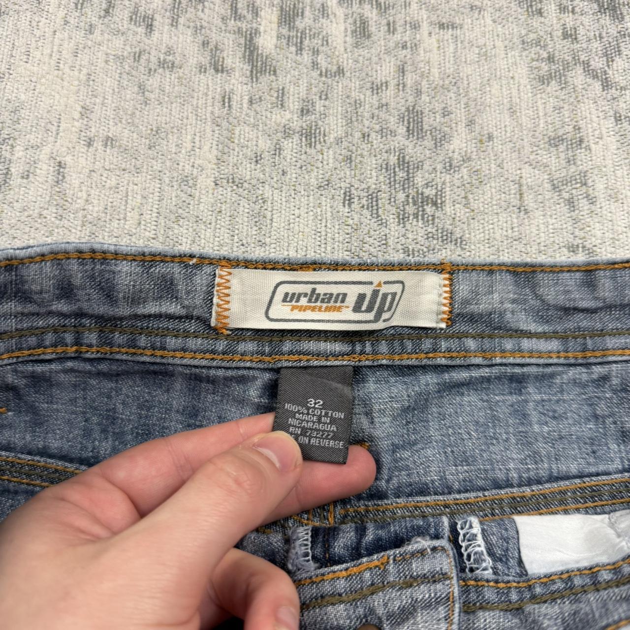 Vintage 00s Urban Up Baggy Hip Hop Jorts Blue (32)
