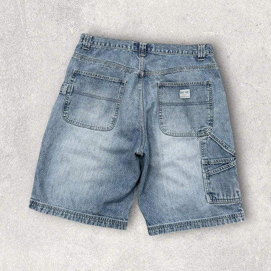 Vintage 00s Baggy Carpenter Jorts Blue (34)