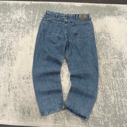 Vintage 00s Wrangler Baggy Jeans Blue (36x29)