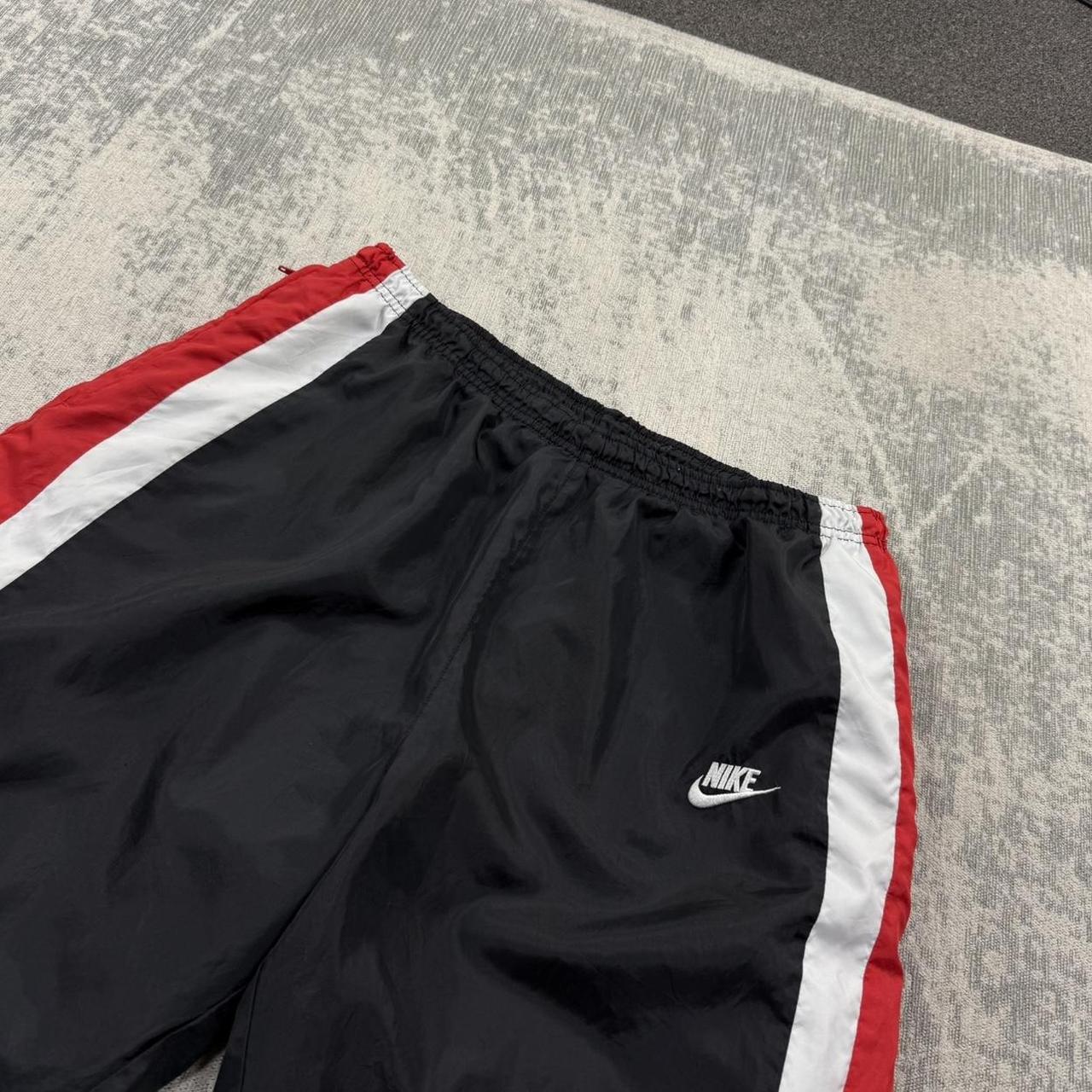 Nike Baggy Tracksuit Bottoms Black / Red (XL)