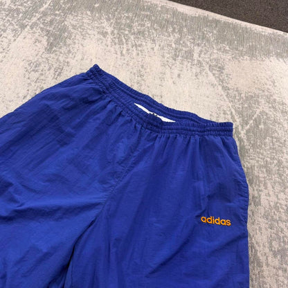 Vintage 90s Adidas Baggy Tracksuit Bottoms Blue (L)