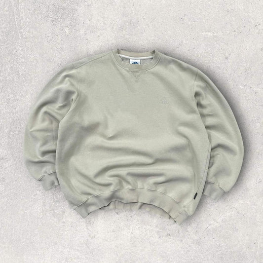 Vintage 90s Adidas Small Logo Sweatshirt Pastel Green (M)