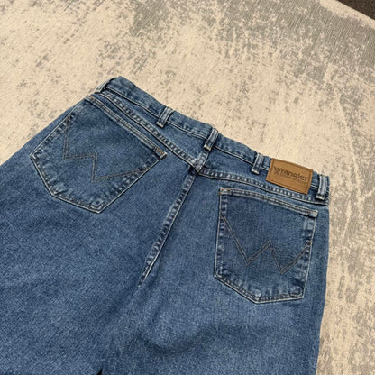 Vintage 00s Wrangler Relaxed Straight Leg Jeans Blue (36x32)