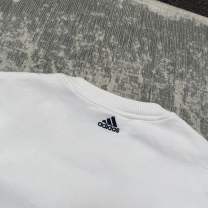 Vintage Y2K Adidas Spell Out Sweatshirt White (M)