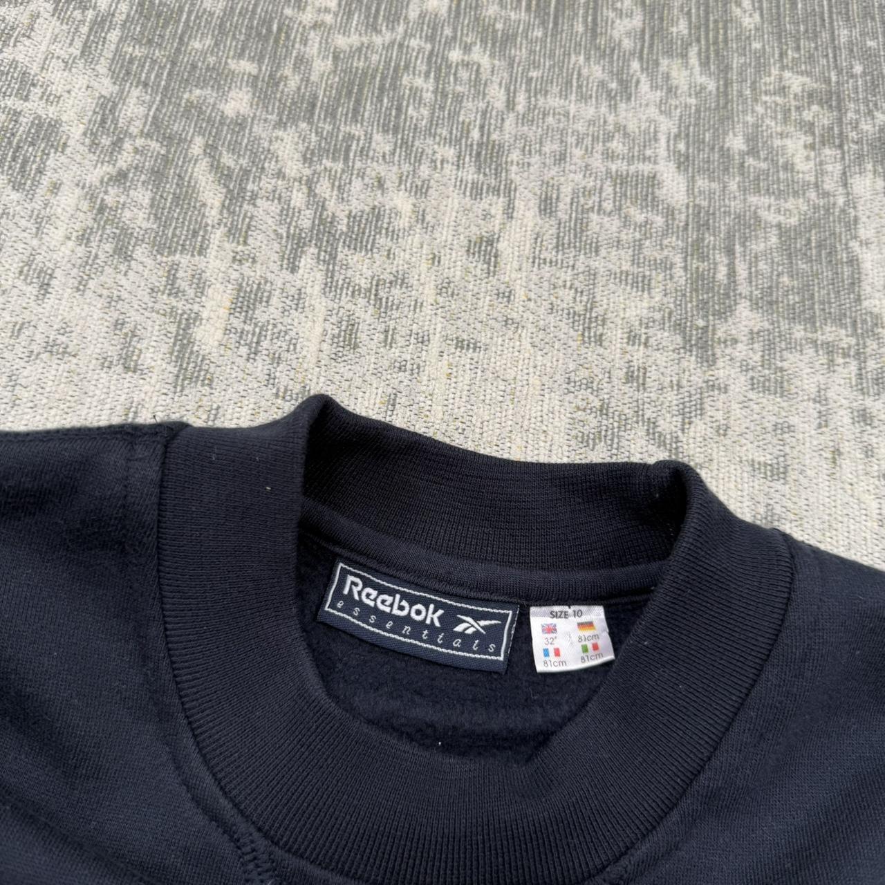 Vintage 00s Reebok Small Logo Sweatshirt Navy (Womens M)