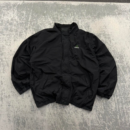 Vintage 90s Adidas Windbreaker Jacket Black (L)
