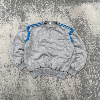 Vintage 90s Adidas Sweatshirt Grey (Womens S)