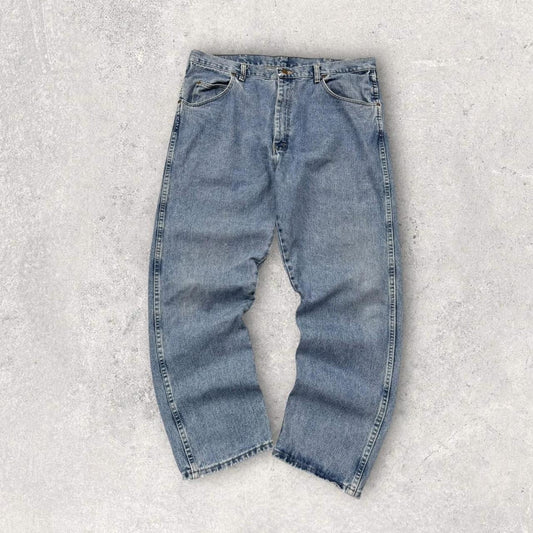 Vintage 00s Wrangler Relaxed Straight Leg Jeans Blue (40x30)