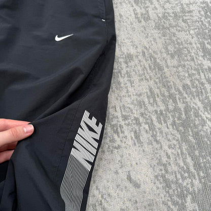 Vintage Y2K Nike Baggy Tracksuit Bottoms Black (L)