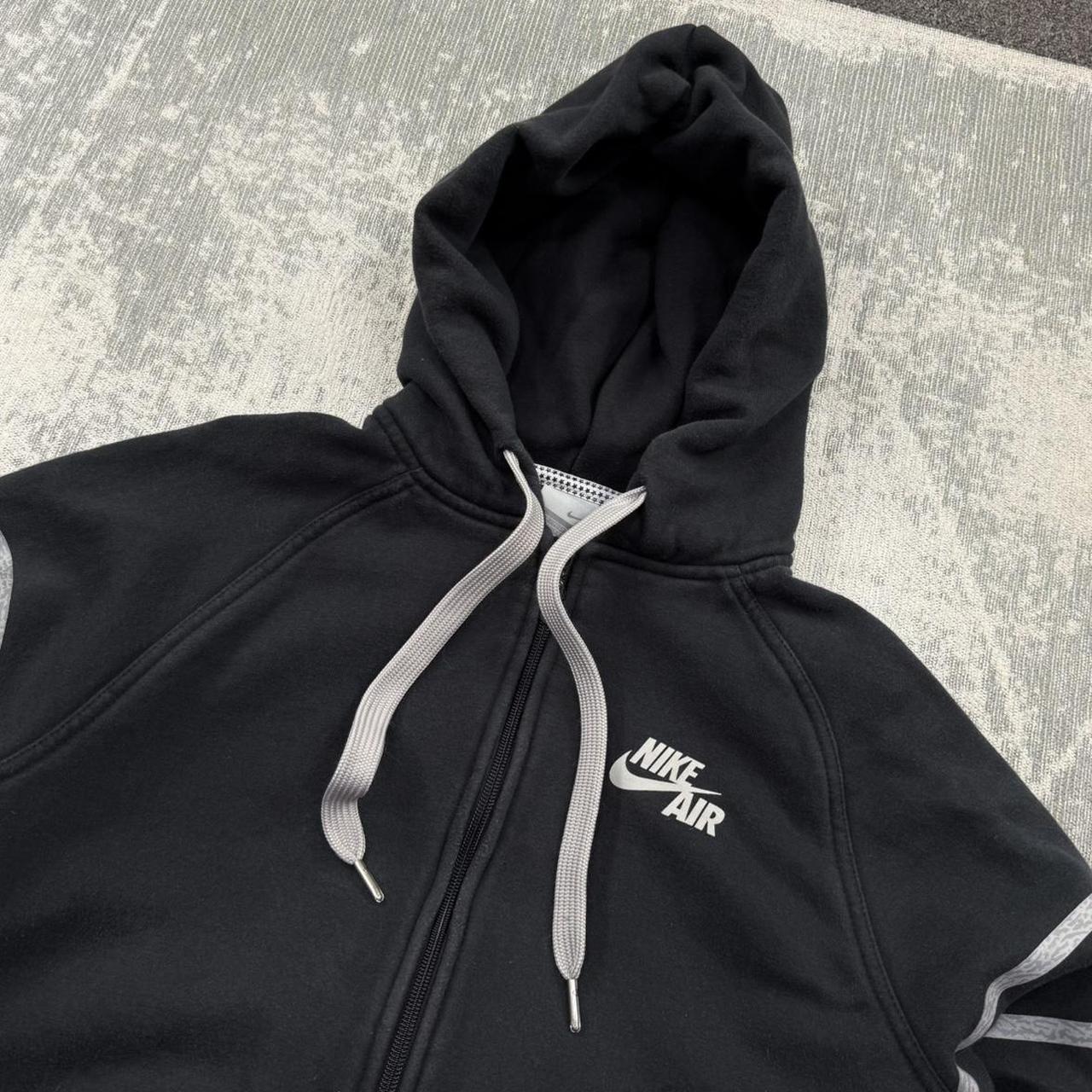 Vintage 00s Nike Air Heavyweight Zip Up Hoodie Black (M)