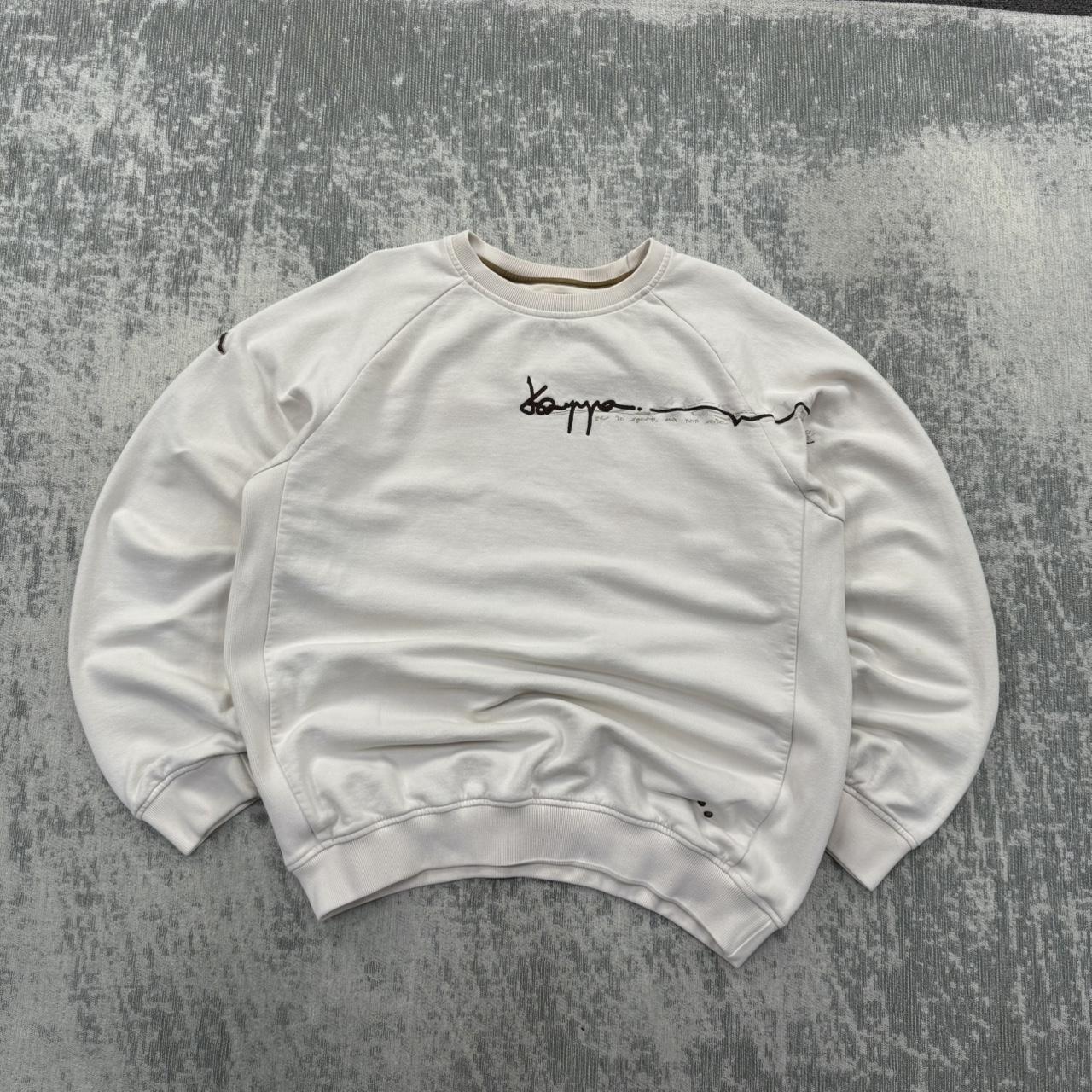 Vintage 00s Kappa Script Sweatshirt Cream (XL)