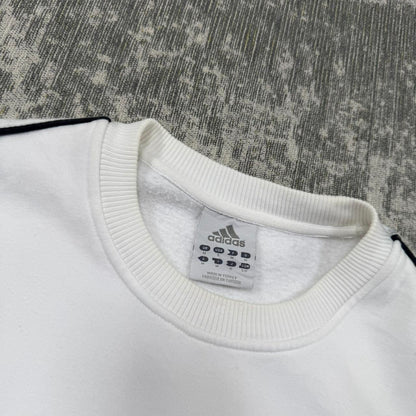 Vintage Y2K Adidas Spell Out Sweatshirt White (M)