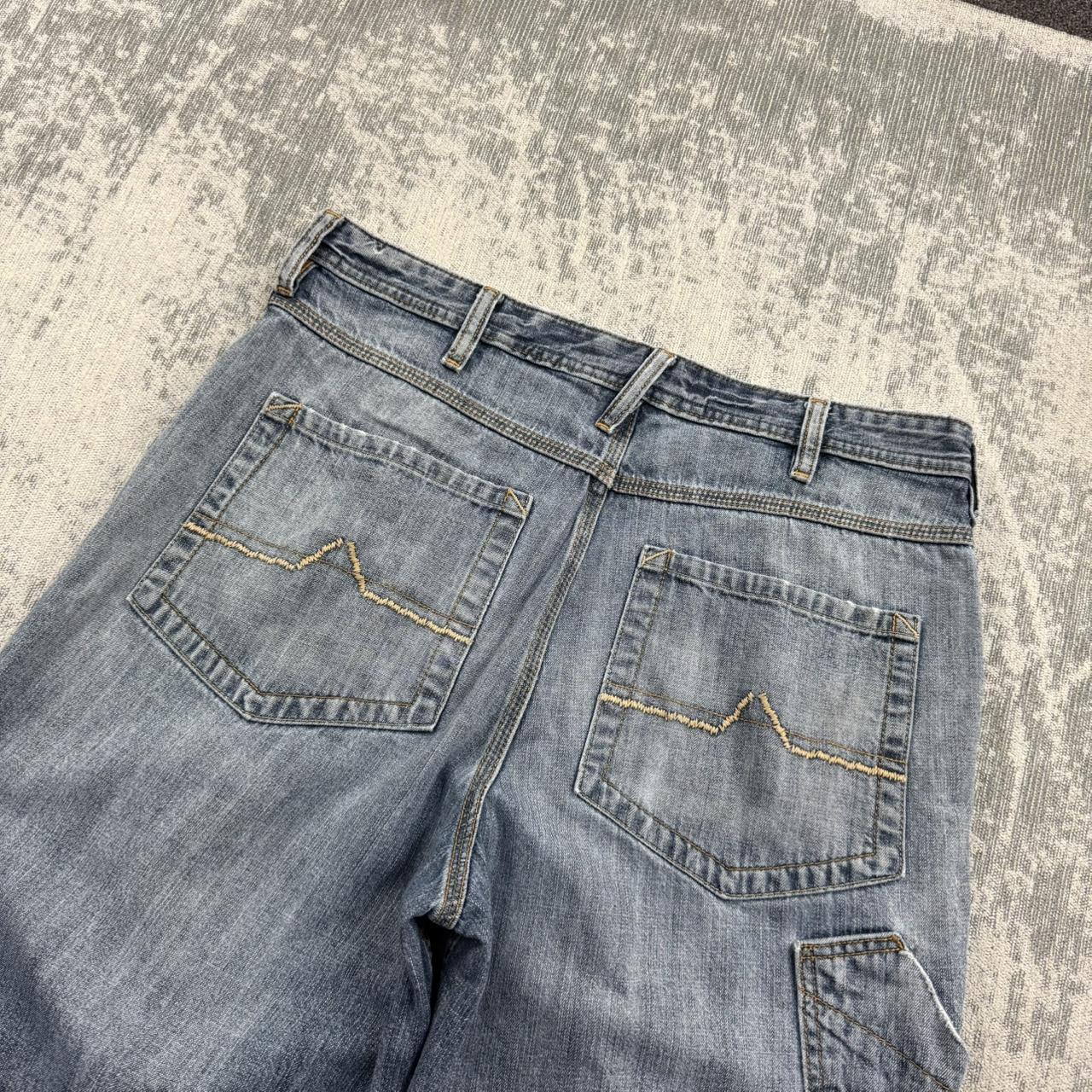 Vintage 00s Urban Up Baggy Hip Hop Jorts Blue (32)