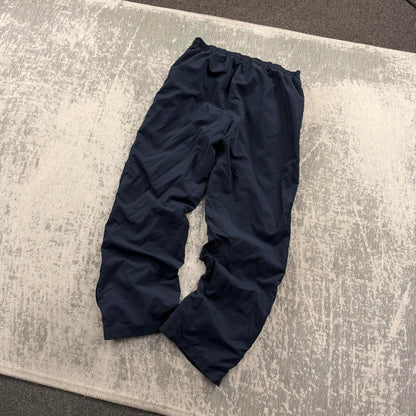 Vintage Y2K Reebok Baggy Tracksuit Bottoms Navy (Womens L)