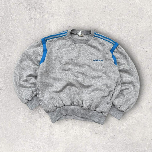 Vintage 90s Adidas Sweatshirt Grey (Womens S)