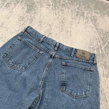Vintage 00s Wrangler Baggy Jeans Blue (36x29)
