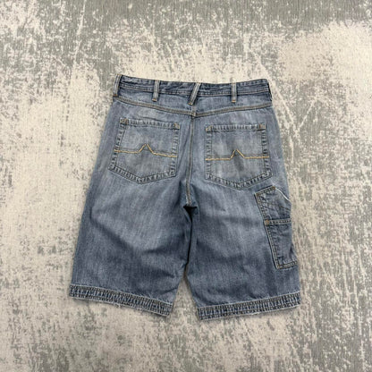 Vintage 00s Urban Up Baggy Hip Hop Jorts Blue (32)