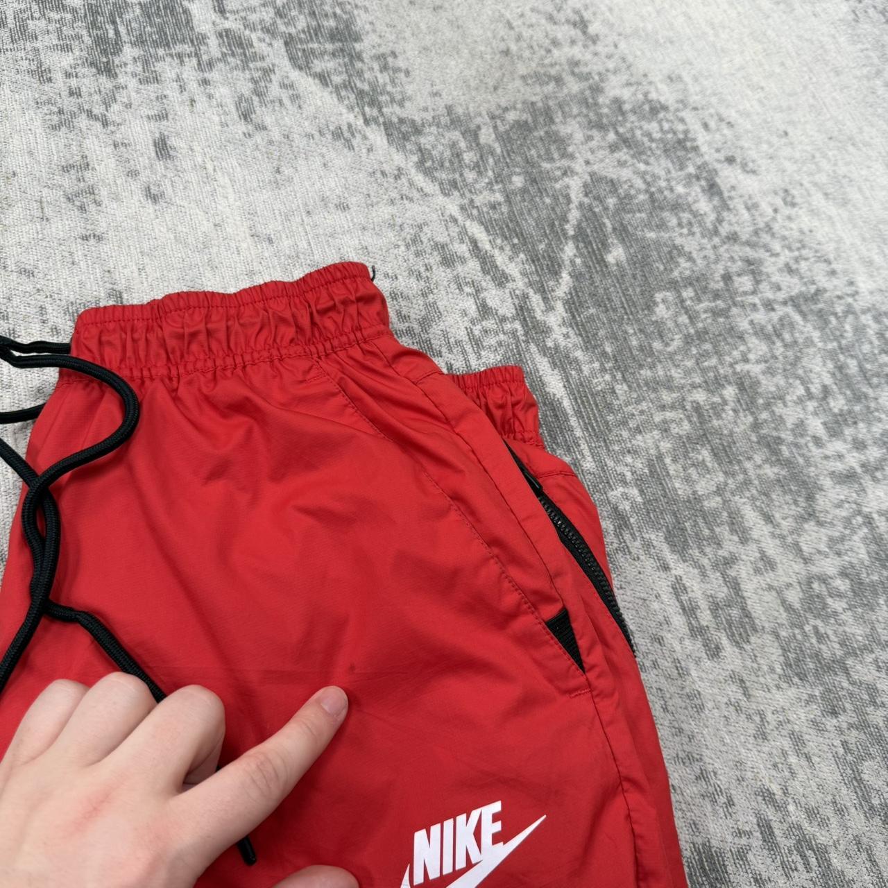 Vintage Y2K Nike Tracksuit Bottoms Red (M)