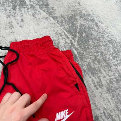 Vintage Y2K Nike Tracksuit Bottoms Red (M)