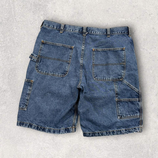 Vintage 00s Route 66 Baggy Carpenter Jorts Blue (40)