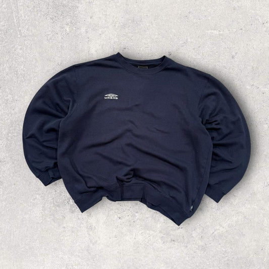 Vintage 00s Umbro Small Logo Sweatshirt Navy