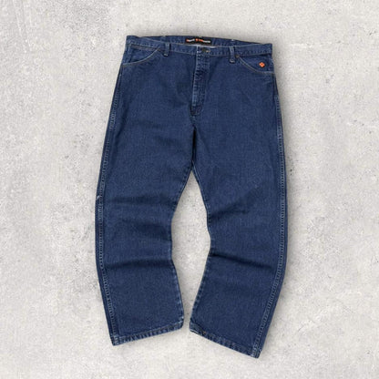 Vintage 00s Wrangler Relaxed Fit Workwear Jeans Blue (42x30)