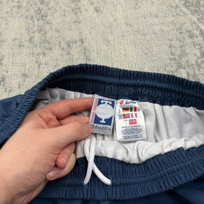 Vintage 90s Lotto Baggy Tracksuit Bottoms Blue (L)