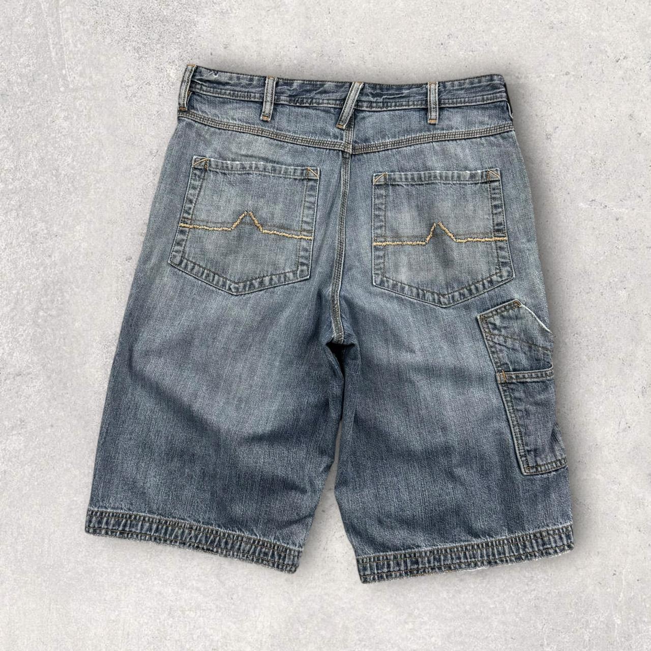 Vintage 00s Urban Up Baggy Hip Hop Jorts Blue (32)