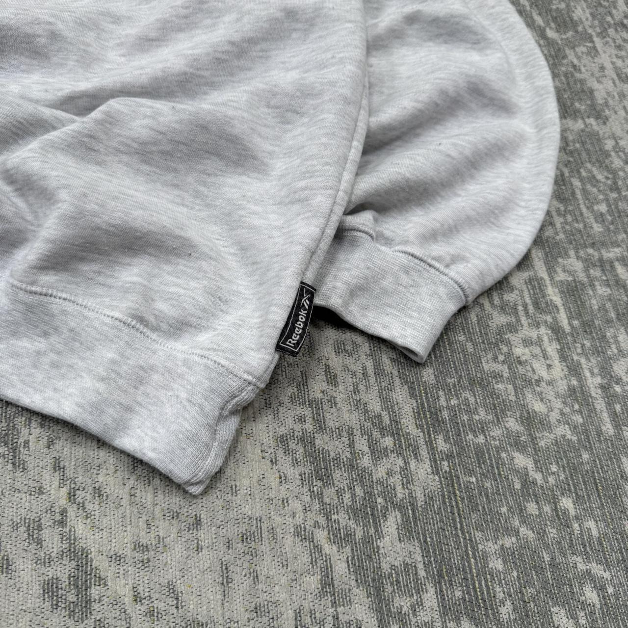 Vintage 90s Reebok Small Logo Sweatshirt Grey (XL)