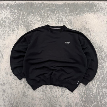 Vintage 00s Reebok Small Logo Sweatshirt Black (L)