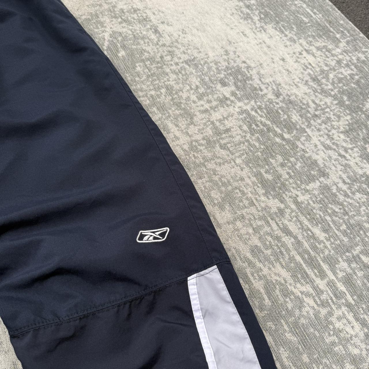 Vintage Y2K Reebok Baggy Tracksuit Bottoms Navy (M)